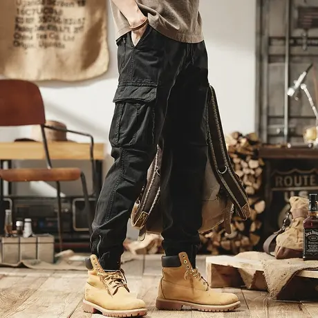 时尚百搭男潮流复古裤子男款冬款多色可选工装裤男秋冬裤潮流男装图片