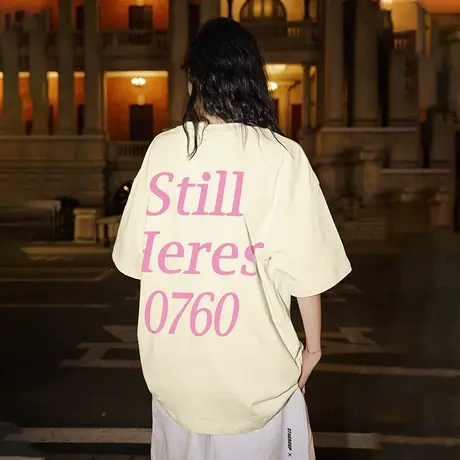 Nuthink国潮街头潮牌小众短袖T恤男宽松男士潮流圆领大码半袖夏季商品大图