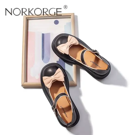 复古学院黑玛丽珍单鞋图片