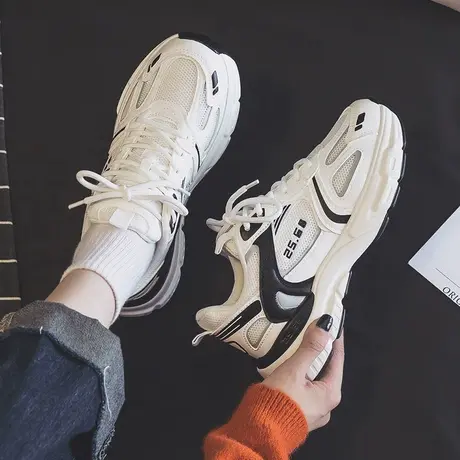 老爹鞋女2023新款春秋季韩版ins潮百搭女鞋厚底跑步鞋休闲运动鞋商品大图