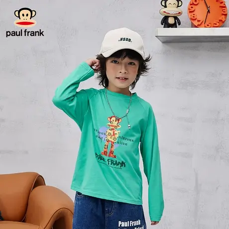 大嘴猴童装男童长袖T恤2023秋新品儿童纯棉上衣中大童打底衫秋装商品大图