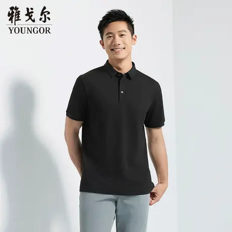 【商场同款】雅戈尔男士短袖T恤夏季新款官方商务休闲短袖POLO衫商品大图