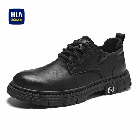 HLA/海澜之家男鞋新款经典低帮工装鞋耐磨百搭休闲皮鞋商品大图
