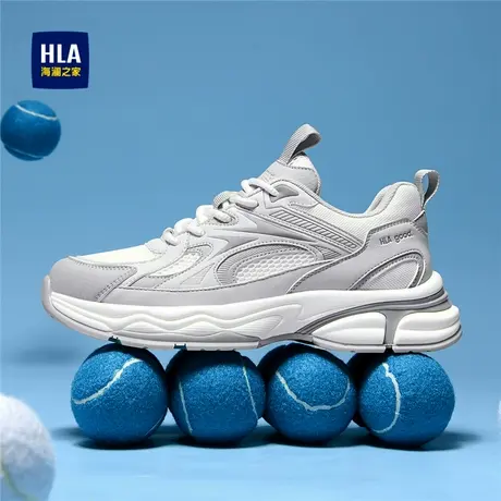 HLA/海澜之家男鞋新款春夏时尚透气跑步休闲老爹鞋百搭增高运动鞋商品大图