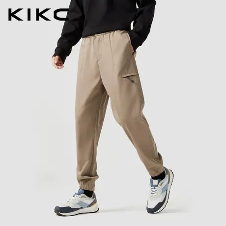kikc休闲裤男2023秋装新款商场同款束脚抽绳侧边拉链百搭休闲长裤图片