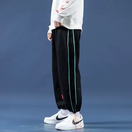 休闲裤男款秋装卫裤束脚裤子2023新款潮流男生秋季青少年运动长裤商品大图