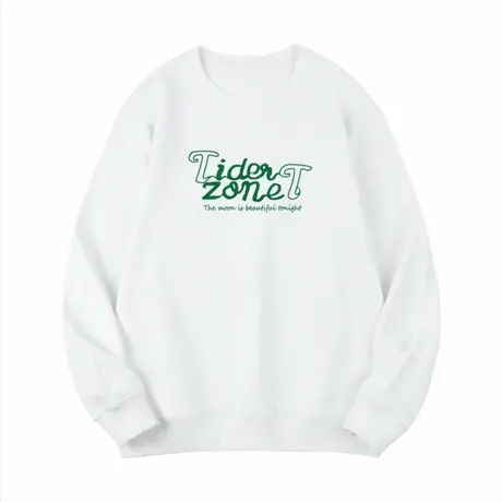 Ohlyah潮牌美式字母tide印花卫衣男宽松慵懒风情侣款复古圆领长袖图片