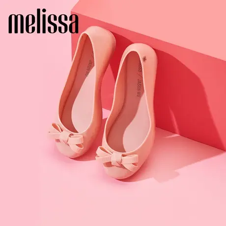 Melissa梅丽莎蝴蝶结浅口休闲简约款女士单鞋果冻鞋33604图片