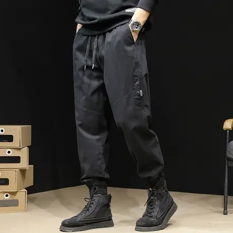 春秋工装裤男潮牌束脚男装大码男士裤子休闲长裤男裤秋季2023新款商品大图