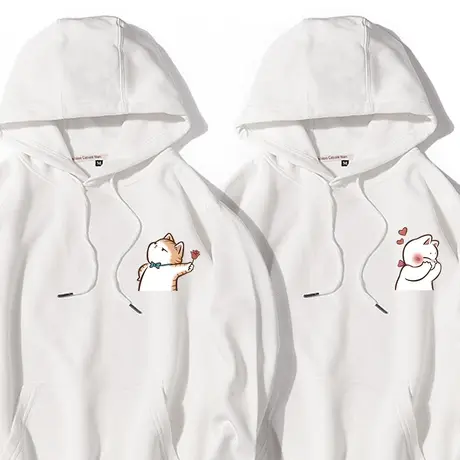 橘猫小猫情侣装卫衣男春秋冬季2023新款潮牌衣服disoo特别的roora商品大图