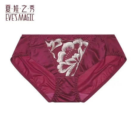 夏娃之秀女性感舒适蕾丝提臀收腹中腰内裤女士三角裤短裤K5038商品大图