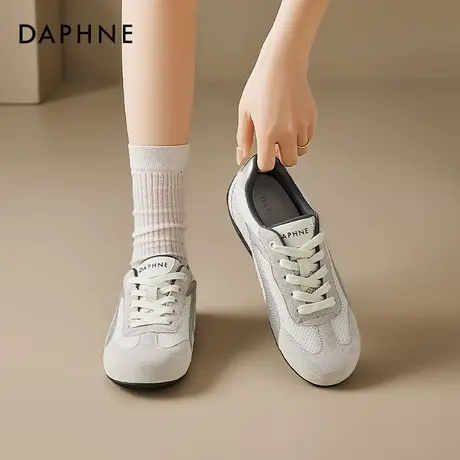 达芙妮网面德训鞋女2025新款夏季轻薄休闲小白鞋软底运动鞋不累脚商品大图