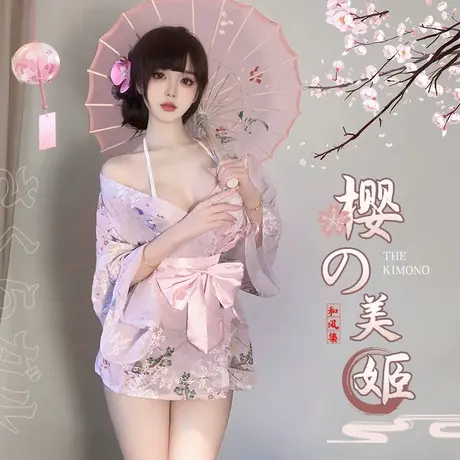 霏慕纯欲风日式和服大码睡衣床上性感氛围感睡袍浴袍女款夏季6600商品大图