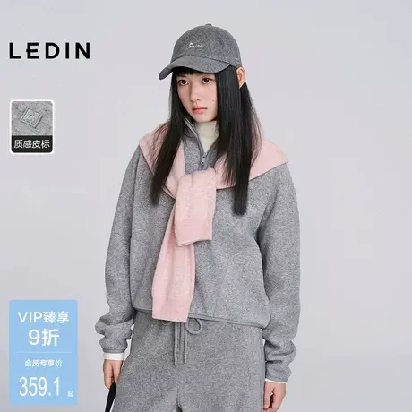 【商场同款】乐町肌理感卫衣女2025年冬季新款保暖上衣C2CRF4134图片