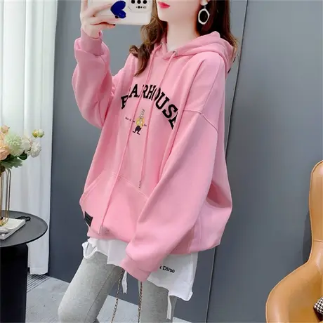 卡通长袖连帽卫衣女秋季2022新款韩版宽松网红超火ins潮百搭上衣商品大图