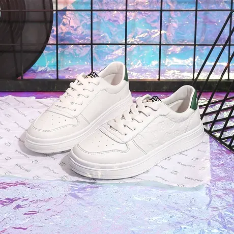 大嘴猴小白鞋女2023春季新款运动休闲鞋春秋厚底增高百搭低帮板鞋商品大图