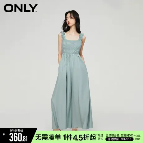 ONLY冬季百搭显瘦吊带宽松阔腿连体休闲裤女|123344003商品大图