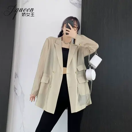 防晒西装外套女夏季薄款宽松休闲空调衫法式高级感时尚小西服上衣商品大图