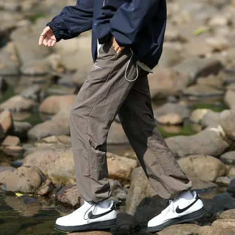 山系休闲裤子男夏季潮牌宽松户外运动束脚裤春秋款日系机能伞兵裤商品大图