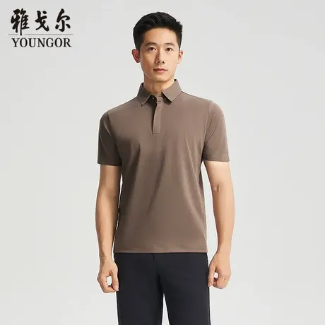 【商场同款】雅戈尔男士短袖POLO夏季新款官方商务休闲短袖T恤男商品大图