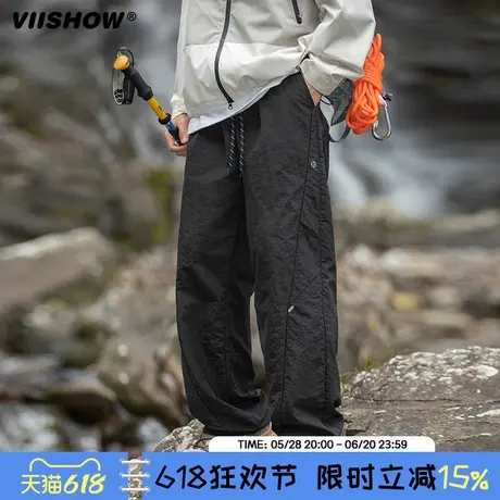 VIISHOW工装裤男2025年春季新款潮牌休闲裤子美式机能伞兵休闲裤商品大图