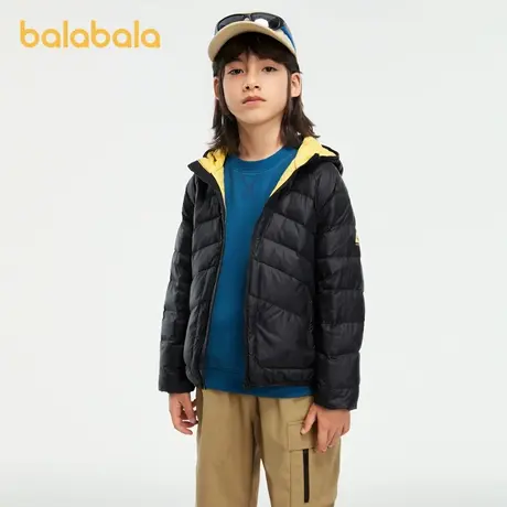 bp巴拉巴拉童装儿童2024秋冬季轻量保暖羽绒服短款户外连帽外套小商品大图