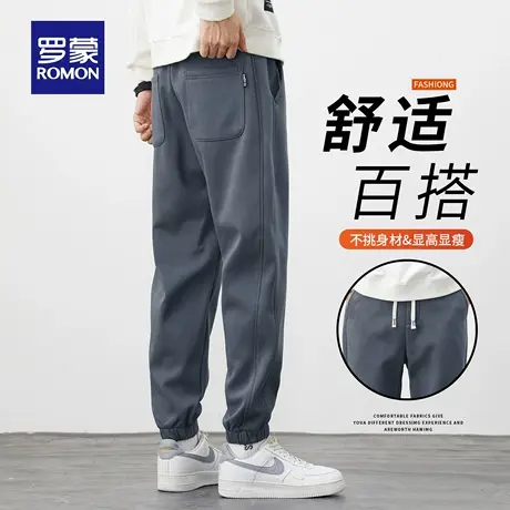 罗蒙男士休闲裤2025秋季新款宽松束脚运动长裤百搭休闲卫裤男N1Z商品大图