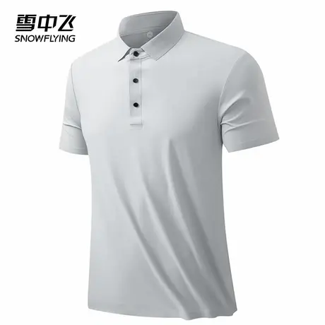 雪中飞POLO衫2025春夏新款冰丝凉感透气日常简约翻领男休闲款短袖商品大图