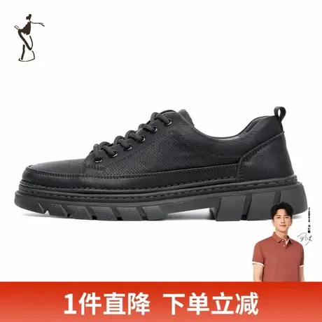 才子男鞋低帮马丁靴男2024新款时尚潮流厚底防滑户外工装休闲鞋子商品大图