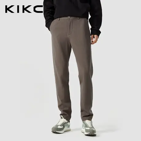kikc休闲裤男2023秋装新款商场同款商务简约休闲直筒西装裤长裤图片