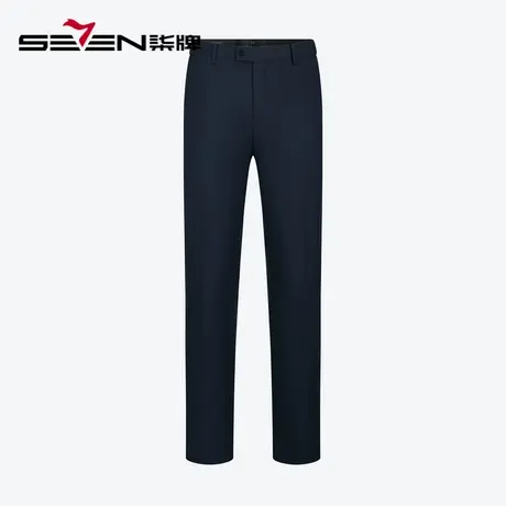 【含羊毛/莱赛尔】柒牌男装毛料西裤春秋款垂感商务西装直筒长裤图片