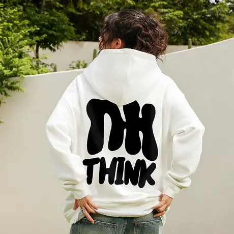 Nuthink重磅420g小众卫衣美式 连帽潮牌男中性风宽松大码春季外套商品大图