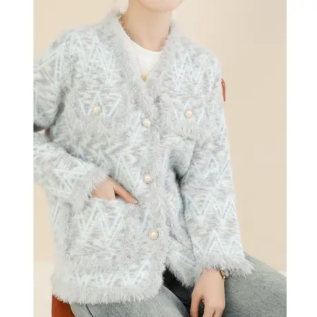 韩潮袭人高级感气质小香风外套女2023冬新款百搭洋气毛边短外套女图片