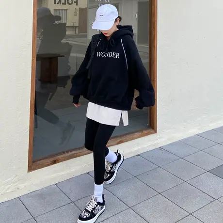 小屁帘t恤卫衣打底神器下摆假两件内搭叠穿遮屁股半身裙女秋冬季图片