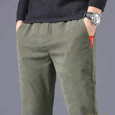 秋季男士休闲长裤时尚裤子修身小脚秋装2023年新款潮流男装春秋款商品大图