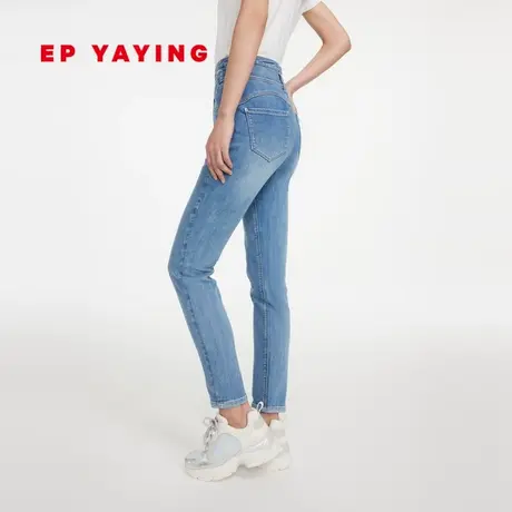 EP YAYING雅莹女装 修身高弹高腰铅笔裤 2023新款J627A商品大图