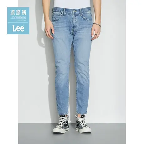 Lee商场同款22春夏新品101+709精玉透凉浅蓝男牛仔裤LMB100709P66图片