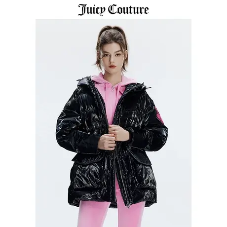 Juicy Couture橘滋外套女冬季新款美式宽松加厚显瘦中长款羽绒服商品大图