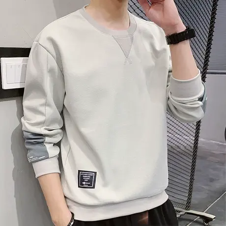 男士长袖T恤春秋季2023年新款内搭春装百搭秋衣上衣服打底衫卫衣商品大图