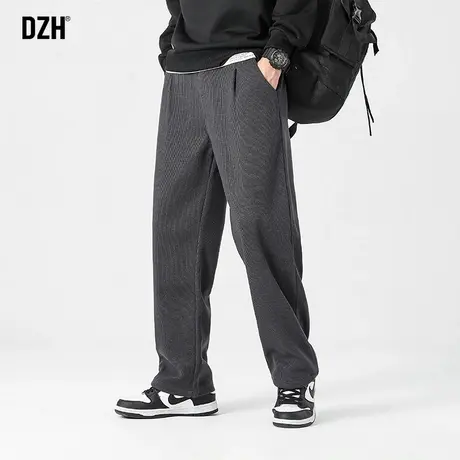 男士灰色休闲裤男秋季潮牌百搭运动裤宽松直筒裤2023新款长裤春夏商品大图
