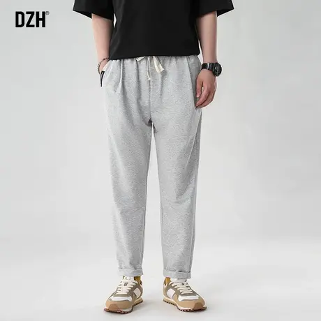 男士直筒卫裤男夏季美式宽松休闲运动薄款垂感裤子男款潮2023新款商品大图