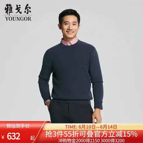【商场同款】雅戈尔男士羊毛衫秋冬新款官方商务休闲羊毛衫男商品大图