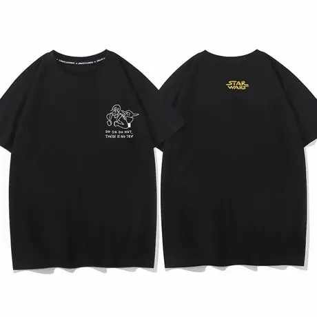 秀洛do or do not星球大战尤达大师衣服夏季新款圆领短袖T恤男tee图片