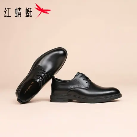 红蜻蜓男鞋2025新款秋季经典休闲正装商务皮鞋透气结婚新郎鞋男款商品大图