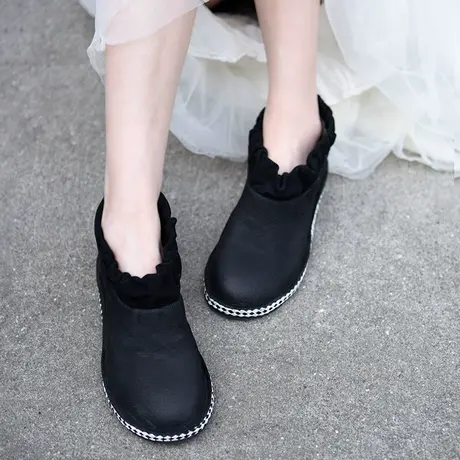 Artmu阿木【断码清仓】复古踝靴软底靴子短靴女春秋单靴平底靴商品大图