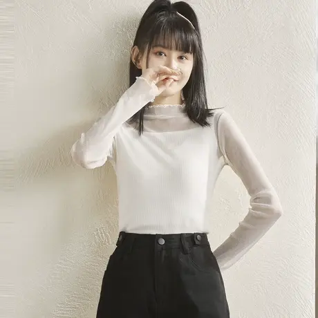 唐狮春装女针织衫设计感小众轻薄打底小衫修身简约宽松衣服针织衫图片