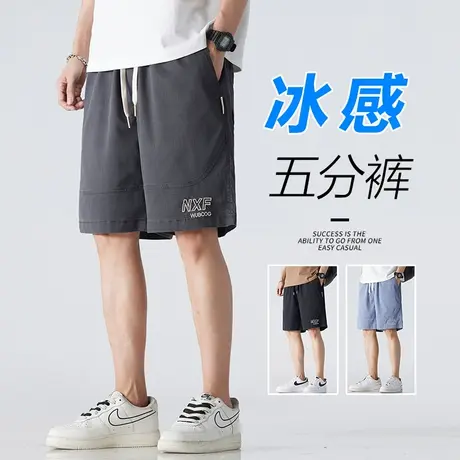 五分男装冰丝半裤外穿夏季大裤衩薄款工装夏天短裤男士中裤子夏裤商品大图