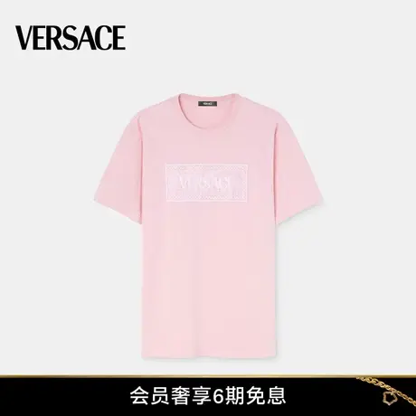 【春夏新品】VERSACE/范思哲 女士90年代复古风Logo Barocco T恤图片