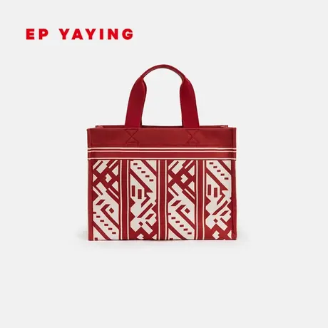 EP雅莹国风女包 逐雅绣色民族帆布包大容量托特包 商场同款B024A商品大图