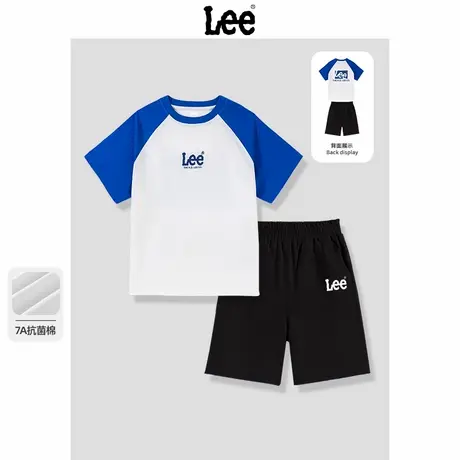 Lee童装男童套装夏薄款2025新款儿童夏季纯棉短袖t恤青少年休闲服图片
